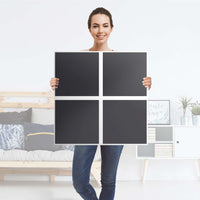 Klebefolie für Möbel Grau Dark - IKEA Kallax Regal 4 Türen - Folie