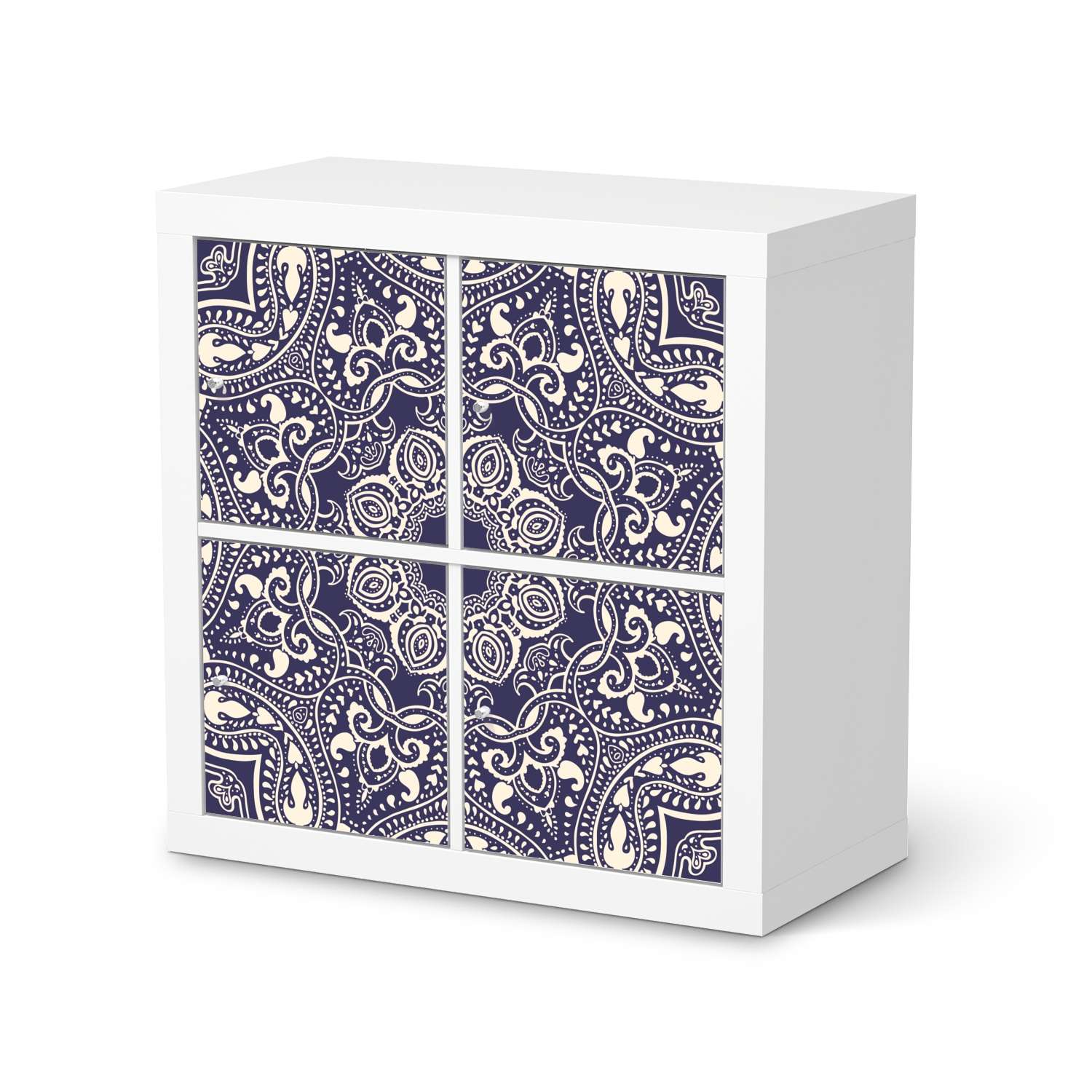 Klebefolie für Möbel IKEA Kallax Regal 4 Türen - Design: Blue Mandala –  creatisto