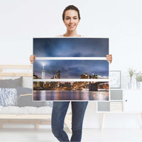 Klebefolie für Möbel Brooklyn Bridge - IKEA Malm Kommode 3 Schubladen - Folie