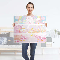Klebefolie für Möbel Candyland - IKEA Malm Kommode 3 Schubladen - Folie