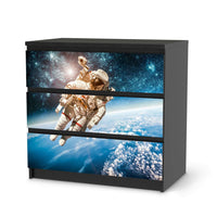 Klebefolie für Möbel Outer Space - IKEA Malm Kommode 3 Schubladen - schwarz