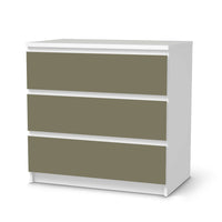 Klebefolie für Möbel Braungrau Light - IKEA Malm Kommode 3 Schubladen - weiss