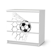 Klebefolie für Möbel Eingenetzt - IKEA Malm Kommode 3 Schubladen - weiss