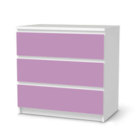 Klebefolie für Möbel Flieder Light - IKEA Malm Kommode 3 Schubladen - weiss