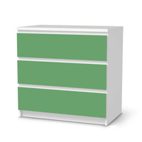 Klebefolie für Möbel Grün Light - IKEA Malm Kommode 3 Schubladen - weiss