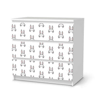 Klebefolie für Möbel Hoppel - IKEA Malm Kommode 3 Schubladen - weiss