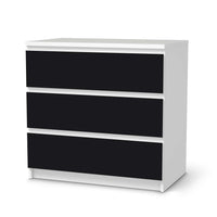 Klebefolie für Möbel Schwarz - IKEA Malm Kommode 3 Schubladen - weiss