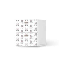 Klebefolie für Möbel Hoppel - IKEA Stuva / Fritids Kommode - 2 Schubladen - weiss