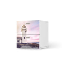 Klebefolie für Möbel Lighthouse - IKEA Stuva / Fritids Kommode - 2 Schubladen - weiss
