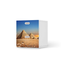Klebefolie für Möbel Pyramids - IKEA Stuva / Fritids Kommode - 2 Schubladen - weiss