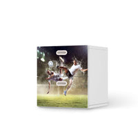 Klebefolie für Möbel Soccer - IKEA Stuva / Fritids Kommode - 2 Schubladen - weiss