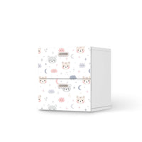 Klebefolie für Möbel Sweet Dreams - IKEA Stuva / Fritids Kommode - 2 Schubladen - weiss