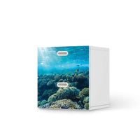 Klebefolie für Möbel Underwater World - IKEA Stuva / Fritids Kommode - 2 Schubladen - weiss