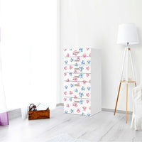 Klebefolie für Möbel Eulenparty - IKEA Stuva / Fritids Kommode - 6 Schubladen - Kinderzimmer
