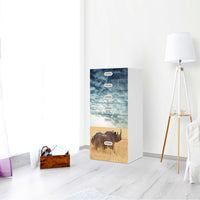 Klebefolie für Möbel Rhino - IKEA Stuva / Fritids Kommode - 6 Schubladen - Kinderzimmer