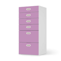 Klebefolie für Möbel Flieder Light - IKEA Stuva / Fritids Kommode - 6 Schubladen - weiss