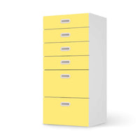 Klebefolie für Möbel Gelb Light - IKEA Stuva / Fritids Kommode - 6 Schubladen - weiss