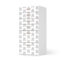 Klebefolie für Möbel Hoppel - IKEA Stuva / Fritids Kommode - 6 Schubladen - weiss