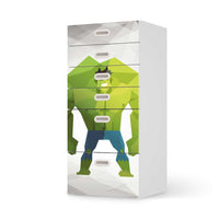 Klebefolie für Möbel Mr. Green - IKEA Stuva / Fritids Kommode - 6 Schubladen - weiss