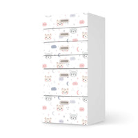 Klebefolie für Möbel Sweet Dreams - IKEA Stuva / Fritids Kommode - 6 Schubladen - weiss