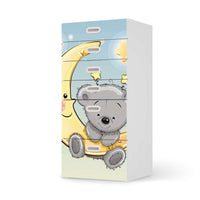 Klebefolie für Möbel Teddy und Mond - IKEA Stuva / Fritids Kommode - 6 Schubladen - weiss