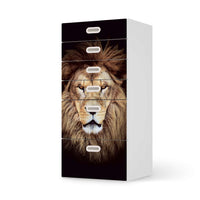 Klebefolie für Möbel Wild Eyes - IKEA Stuva / Fritids Kommode - 6 Schubladen - weiss