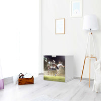 Klebefolie für Möbel Soccer - IKEA Stuva Kommode - 2 Schubladen - Kinderzimmer