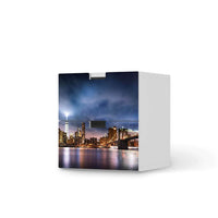 Klebefolie für Möbel Brooklyn Bridge - IKEA Stuva Kommode - 2 Schubladen - weiss