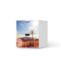 Klebefolie für Möbel Dandelion - IKEA Stuva Kommode - 2 Schubladen - weiss
