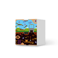 Klebefolie für Möbel Pixelmania - IKEA Stuva Kommode - 2 Schubladen - weiss