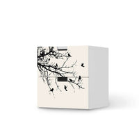 Klebefolie für Möbel Tree and Birds 1 - IKEA Stuva Kommode - 2 Schubladen - weiss