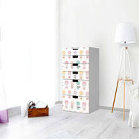 Klebefolie für Möbel Flying Animals - IKEA Stuva Kommode - 6 Schubladen - Kinderzimmer