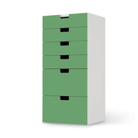 Klebefolie für Möbel Grün Light - IKEA Stuva Kommode - 6 Schubladen - weiss