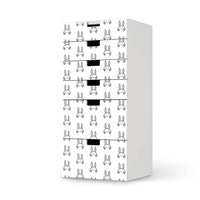 Klebefolie für Möbel Hoppel - IKEA Stuva Kommode - 6 Schubladen - weiss