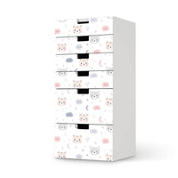 Klebefolie für Möbel Sweet Dreams - IKEA Stuva Kommode - 6 Schubladen - weiss