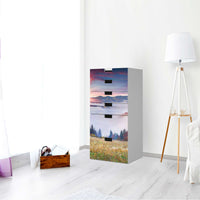 Klebefolie für Möbel Herbstwald - IKEA Stuva Kommode - 6 Schubladen - Wohnzimmer