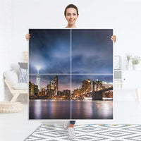 Klebefolie für Schränke Brooklyn Bridge - IKEA Besta Schrank Quadratisch 4 Türen - Folie