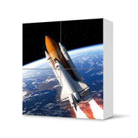 Klebefolie für Schränke Space Traveller - IKEA Besta Schrank Quadratisch 4 Türen - weiss