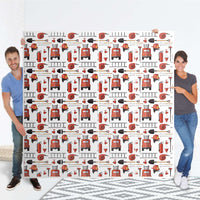 Klebefolie für Schränke Firefighter - IKEA Pax Schrank 201 cm Höhe - 4 Türen - Folie