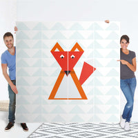 Klebefolie für Schränke Füchslein - IKEA Pax Schrank 201 cm Höhe - 4 Türen - Folie