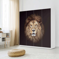 Klebefolie für Schränke Wild Eyes - IKEA Pax Schrank 201 cm Höhe - 4 Türen - Schlafzimmer
