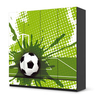 Klebefolie für Schränke Goal - IKEA Pax Schrank 201 cm Höhe - 4 Türen - schwarz