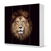 Klebefolie für Schränke Wild Eyes - IKEA Pax Schrank 201 cm Höhe - 4 Türen - weiss