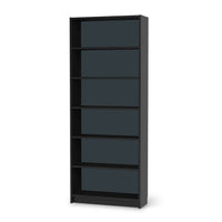 Klebefolie Blaugrau Dark - IKEA Billy Regal 6 Fächer - schwarz