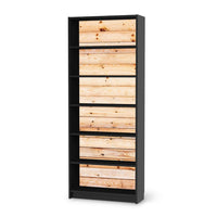 Klebefolie Bright Planks - IKEA Billy Regal 6 Fächer - schwarz