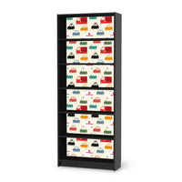 Klebefolie Cars - IKEA Billy Regal 6 Fächer - schwarz