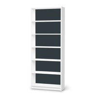 Klebefolie Blaugrau Dark - IKEA Billy Regal 6 Fächer - weiss