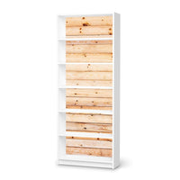 Klebefolie Bright Planks - IKEA Billy Regal 6 Fächer - weiss