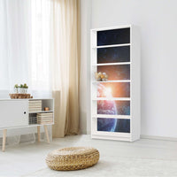 Klebefolie Sunrise - IKEA Billy Regal 6 Fächer - Wohnzimmer