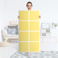 Klebefolie Gelb Light - IKEA Expedit Regal 8 Türen - Folie